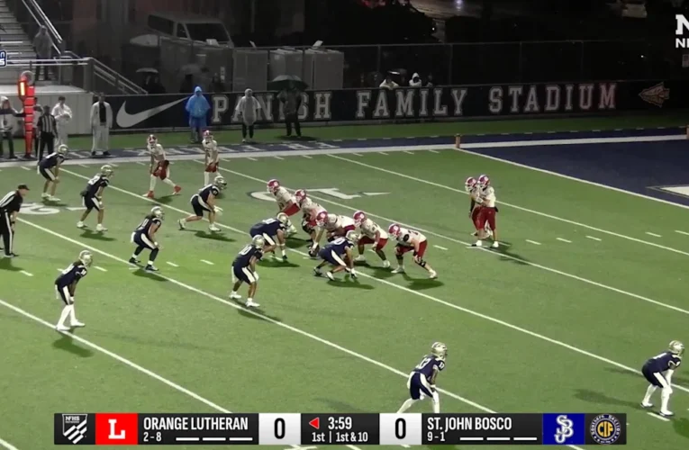 폭풍우 치는 캘리포니아의 밤, Orange Lutheran과 함께 Super 25를 뒤흔들고 Santa Margarita가 승리