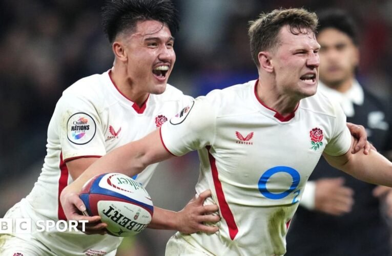 잉글랜드 33-19 뉴질랜드: 주최측이 뒤에서 역전승을 거두며 놀라운 승리를 거두었습니다.