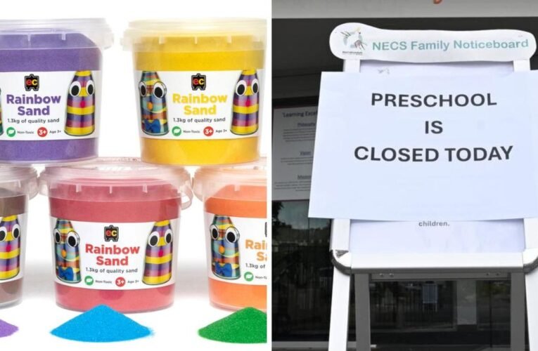 인기 어린이 모래 제품과 관련된 석면 우려로 호주 학교 폐쇄