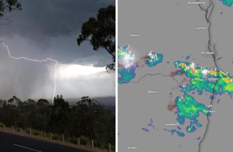 기상청은 퀸즈랜드와 NSW에 심각한 폭풍 경보를 발령합니다.